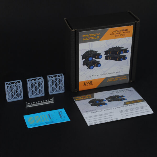 PMS72-0053 AGM-114K Hellfire + M-299 launchers. Set of 8