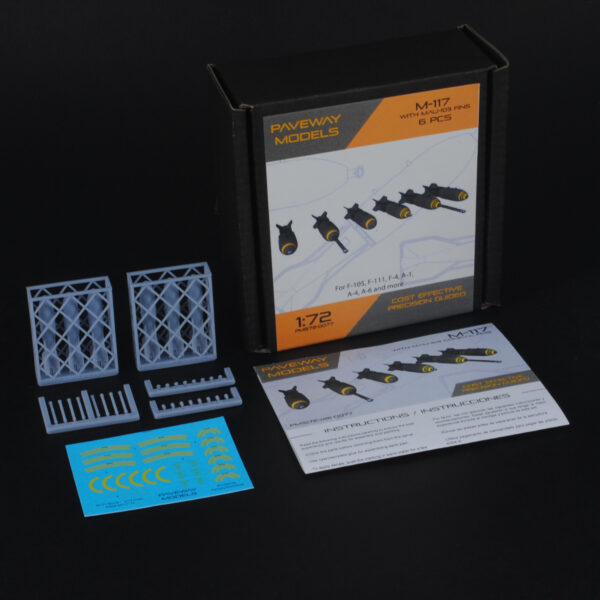 PMS72-0077 M-117 with MAU-103 fins. Set of 6.