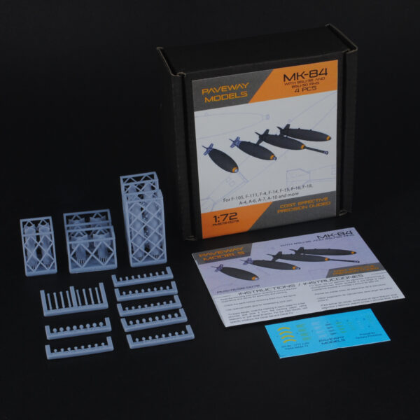 PMS72-0078 Mk-84 with BSU-36 and BSU-50 fins. Set of 4.